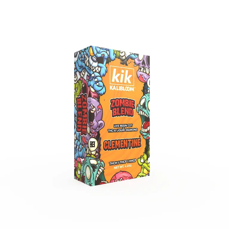Kalibloom Kik - Zombie Blend Disposable Liquid Diamonds | 4.2G featuring THC-A, THC-H, THC-P, and HHC-P.